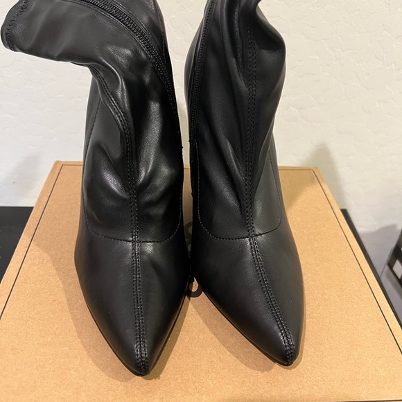 Asos Black Wedge Ankle Boot - Picture 3 of 5